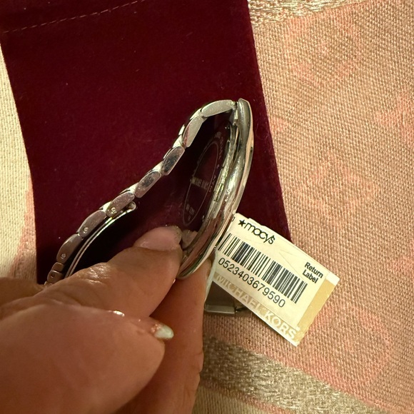 Michael Kors Pink and Silver Women's Watch - Picture 7 of 8